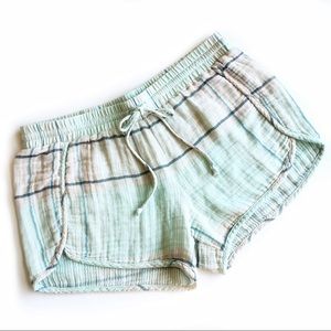 NWOT Anthropologie Cloth & Stone Plaid Shorts S